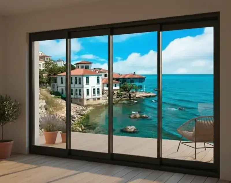 Eşikli Sürme Cam Balkon — Yükseltilmiş alt ray, yağmura karşı ek bariyer | Egepen Akçayapı