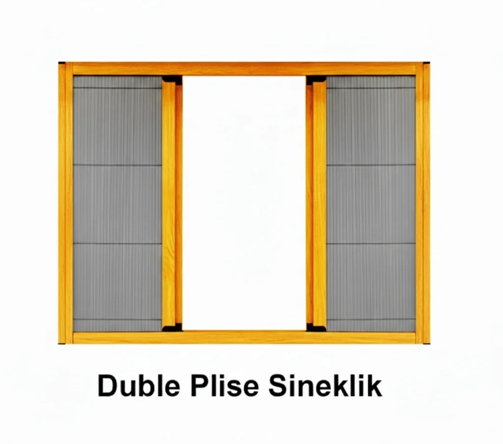 Plise (Pileli) Sineklik - Yatay — Sağa-sola açılır — önerdiğimiz plise modeli | Egepen Akçayapı